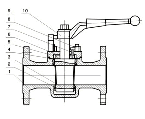 Drawing of Sleeve Type Soft Sealing Plug Valve